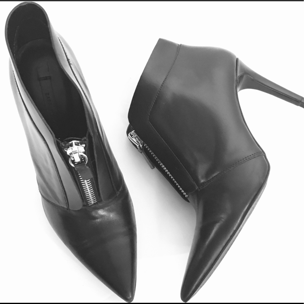 Zara Black Booties Heels